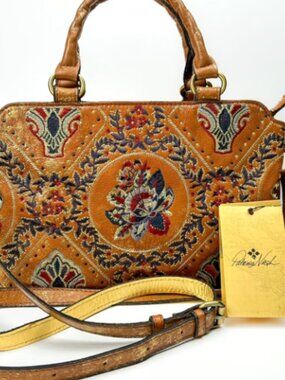 PATRICIA NASH crossbody tote Provincial Embroidery Collection ANGELIN NWT
